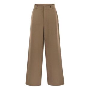 S MAX MARA Wide Leg Tailored Trousers Women CAMEL Pants